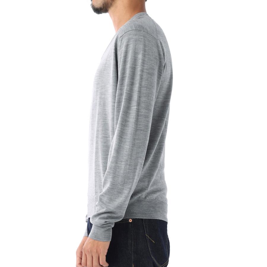 【極美品】ジョンスメドレー Vネック メリノウールエクストラファイン 長袖 M JOHN SMEDLEY ジョンスメドレー Vネック ニット MANON
