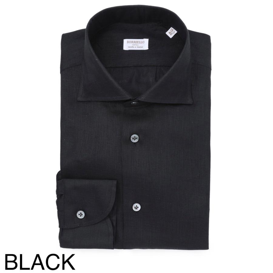 ボリエッロ BORRIELLO ワイドカラー リネンシャツ MARECHIARO SLIM FIT 