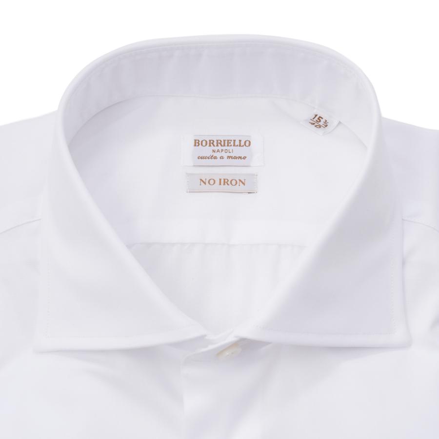 ボリエッロ BORRIELLO ワイドカラーシャツ MARECHIARO SLIM FIT ホワイト メンズ marechiaro-15005-1｜mb-y｜08