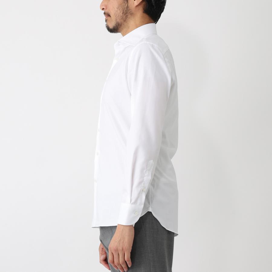 ボリエッロ BORRIELLO ワイドカラー シャツ MARECHIARO SLIM FIT セミワイドカラー フレンチカラー ホワイト メンズ marechiaro-15005-3の画像
