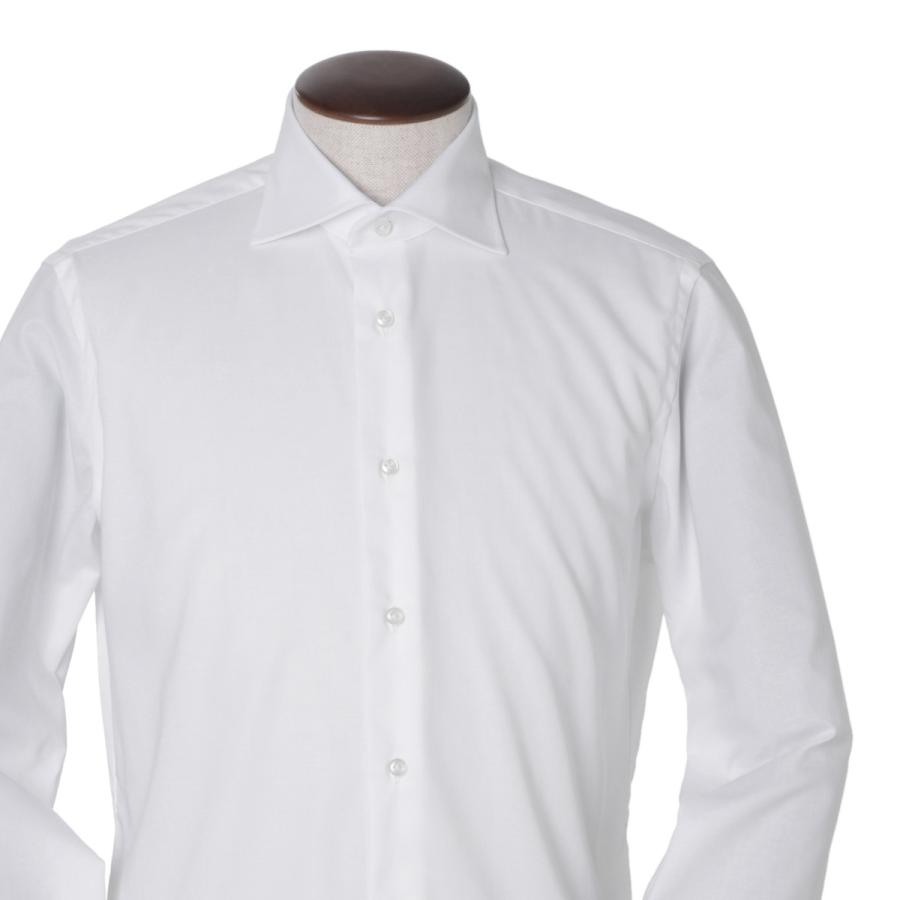 ボリエッロ BORRIELLO ワイドカラー シャツ MARECHIARO SLIM FIT セミワイドカラー フレンチカラー ホワイト メンズ marechiaro-15005-3の画像