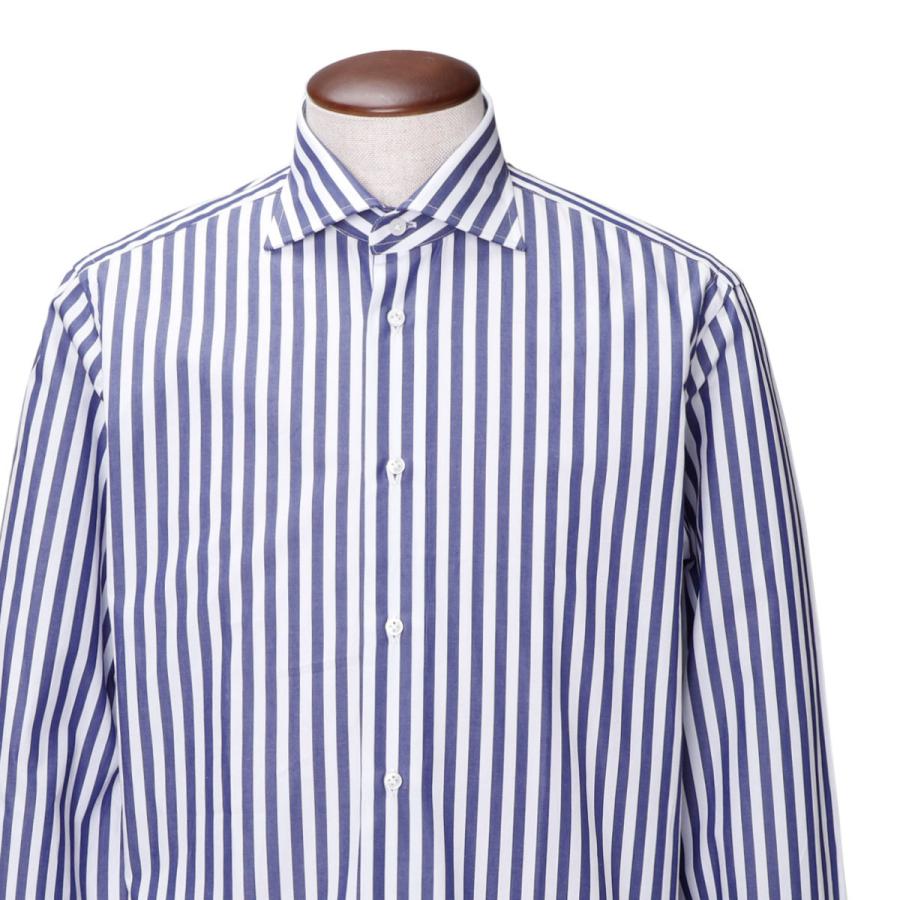 ボリエッロ BORRIELLO ワイドカラーシャツ MARECHIARO SLIM FIT ブルー