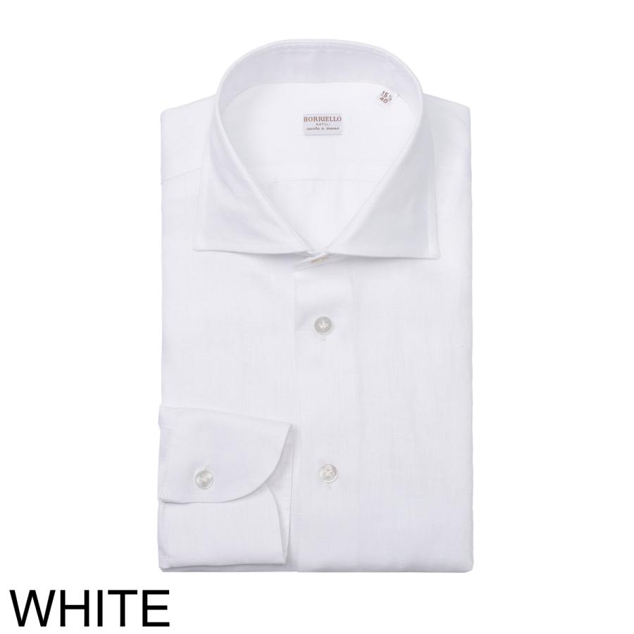 ボリエッロ BORRIELLO ワイドカラー リネンシャツ MARECHIARO SLIM FIT