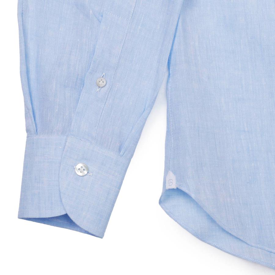 ボリエッロ BORRIELLO ワイドカラー リネンシャツ MARECHIARO SLIM FIT