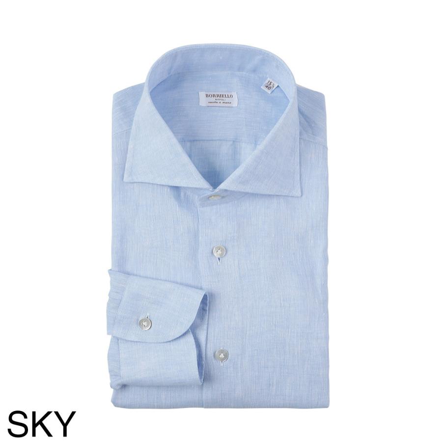 ボリエッロ BORRIELLO ワイドカラー シャツ MARECHIARO SLIM FIT セミワイドカラー フレンチカラー 大きいサイズあり メンズ marechiaro-a1-18041-6の画像