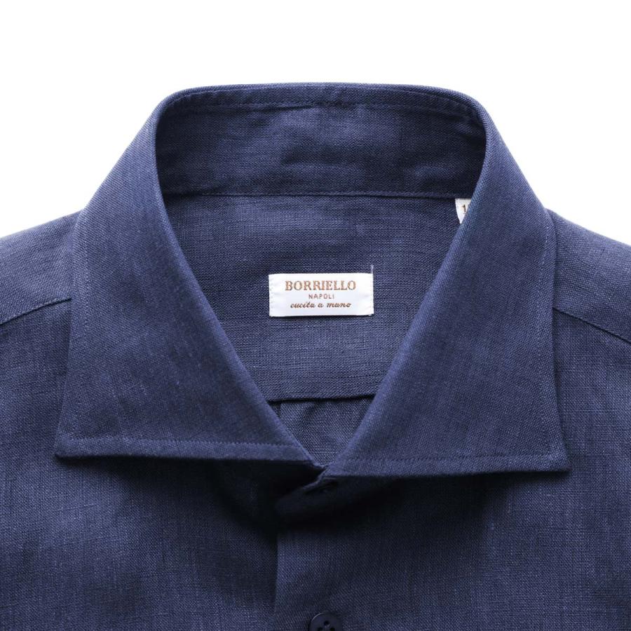 ボリエッロ BORRIELLO ワイドカラー シャツ MARECHIARO SLIM FIT セミワイドカラー フレンチカラー 大きいサイズあり メンズ marechiaro-a1-18041-6の画像