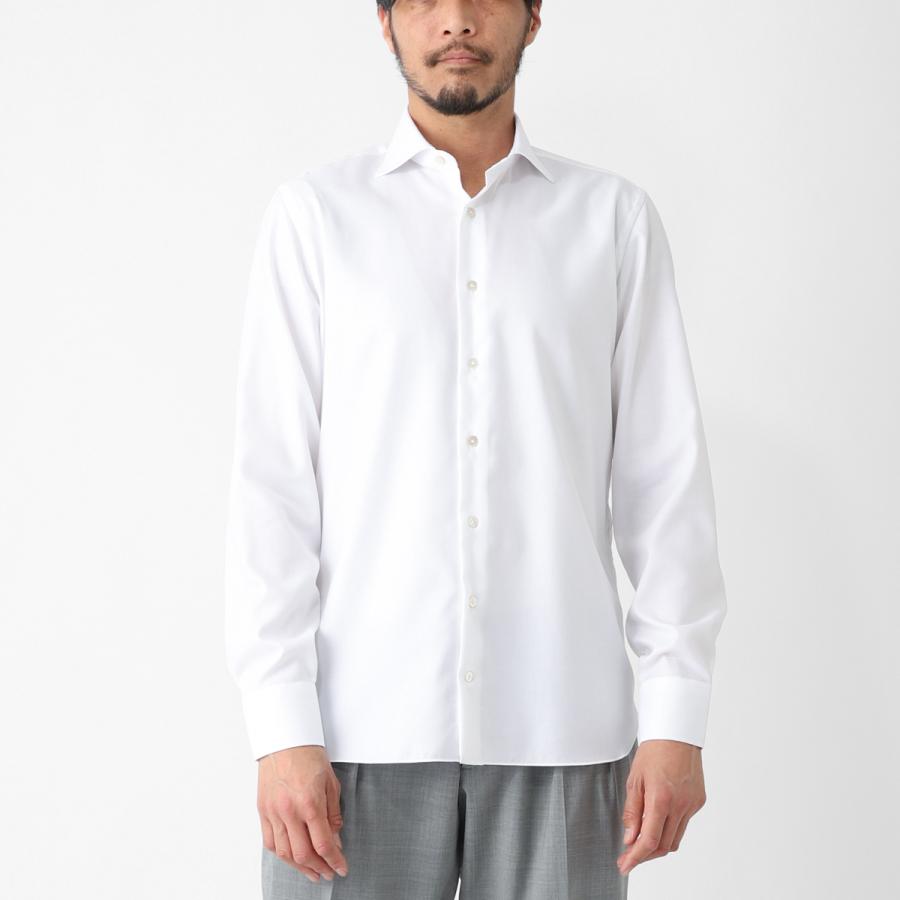 ボリエッロ BORRIELLO ワイドカラー シャツ MARECHIARO SLIM FIT セミワイドカラー フレンチカラー ホワイト メンズ marechiaro-22000-5の画像
