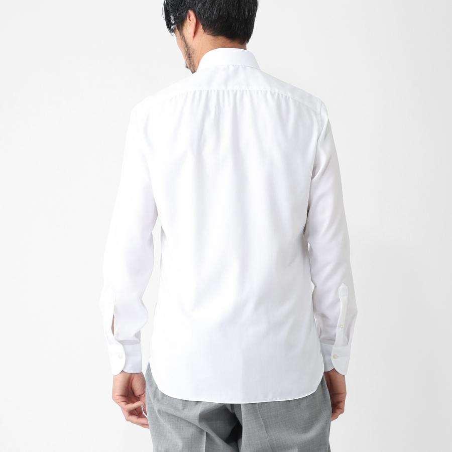 ボリエッロ BORRIELLO ワイドカラー シャツ MARECHIARO SLIM FIT セミワイドカラー フレンチカラー ホワイト メンズ marechiaro-22000-5の画像