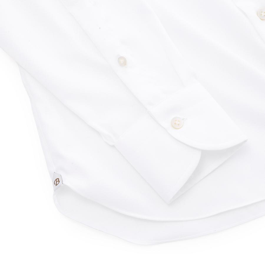ボリエッロ BORRIELLO ワイドカラー シャツ MARECHIARO SLIM FIT セミワイドカラー フレンチカラー ホワイト メンズ marechiaro-22000-5の画像