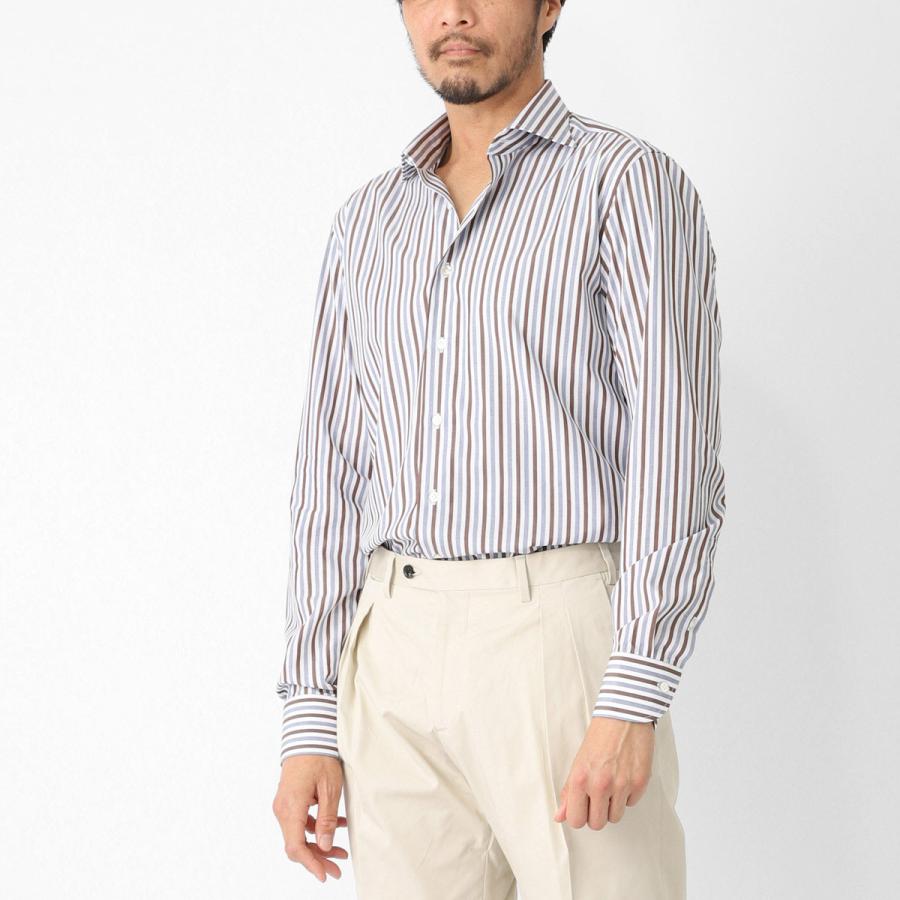 ボリエッロ BORRIELLO ワイドカラー シャツ MARECHIARO SLIM FIT マレキアーロ セミワイドカラー フレンチカラー マルチカラー メンズ marechiaro-22009-1