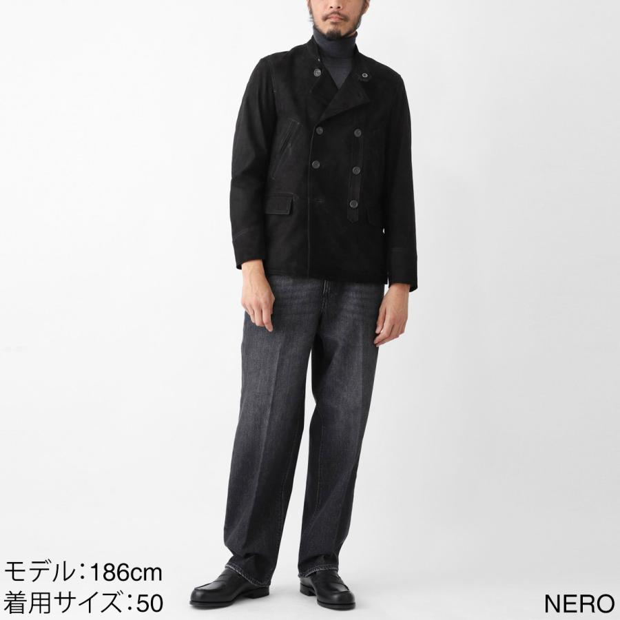 エンメティ EMMETI レザージャケット MATTHIAS SP LAMB SKIN SUEDE ブラック メンズ matthias-sp-lambskin-suede-nero2の画像