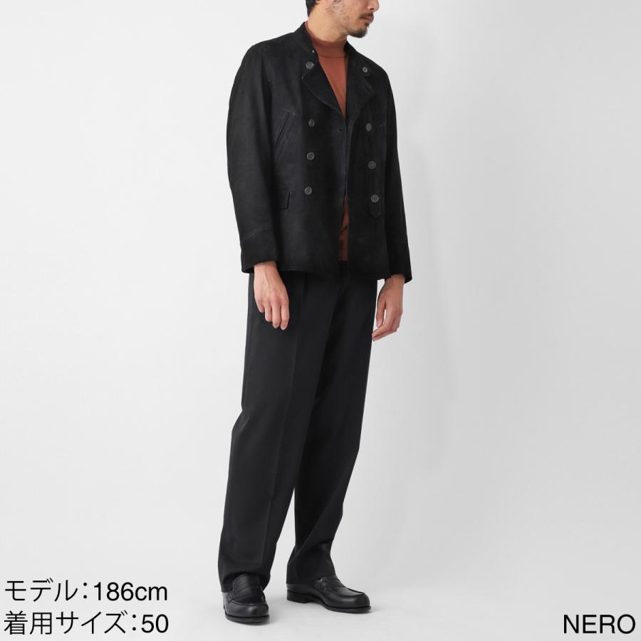 エンメティ EMMETI レザージャケット MATTHIAS SP LAMB SKIN SUEDE ブラック メンズ matthias-sp-lambskin-suede-nero2の画像