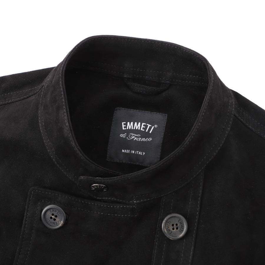 エンメティ EMMETI レザージャケット MATTHIAS SP LAMB SKIN SUEDE ブラック メンズ matthias-sp-lambskin-suede-nero2の画像