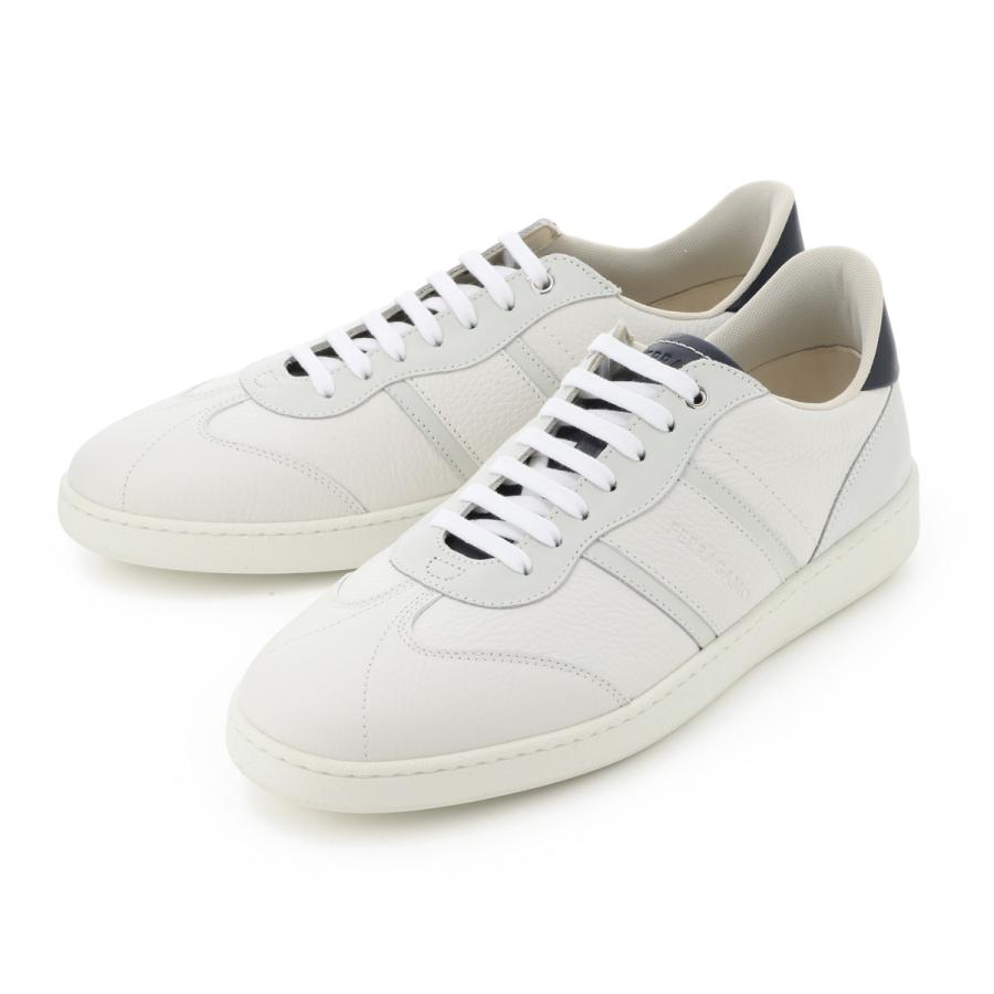 フェラガモ FERRAGAMO スニーカー 大きいサイズあり ホワイト メンズ achille1-021572-763468-bianco-otticの画像