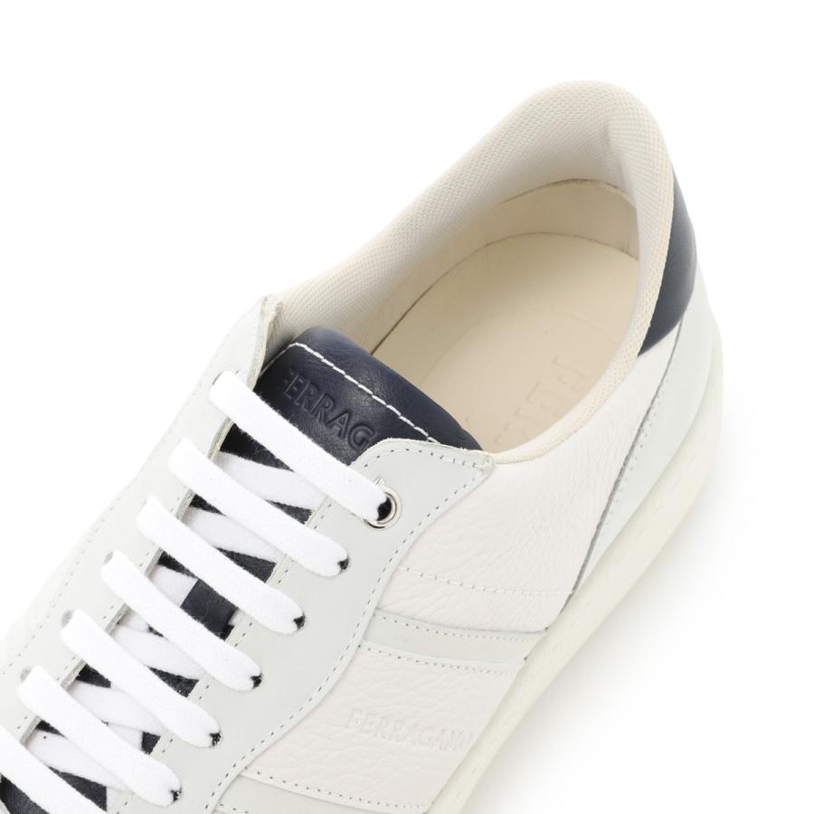 フェラガモ FERRAGAMO スニーカー 大きいサイズあり ホワイト メンズ achille1-021572-763468-bianco-otticの画像