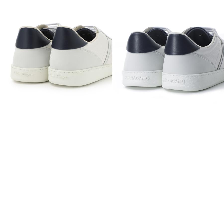 フェラガモ FERRAGAMO スニーカー 大きいサイズあり ホワイト メンズ achille1-021572-763468-bianco-otticの画像