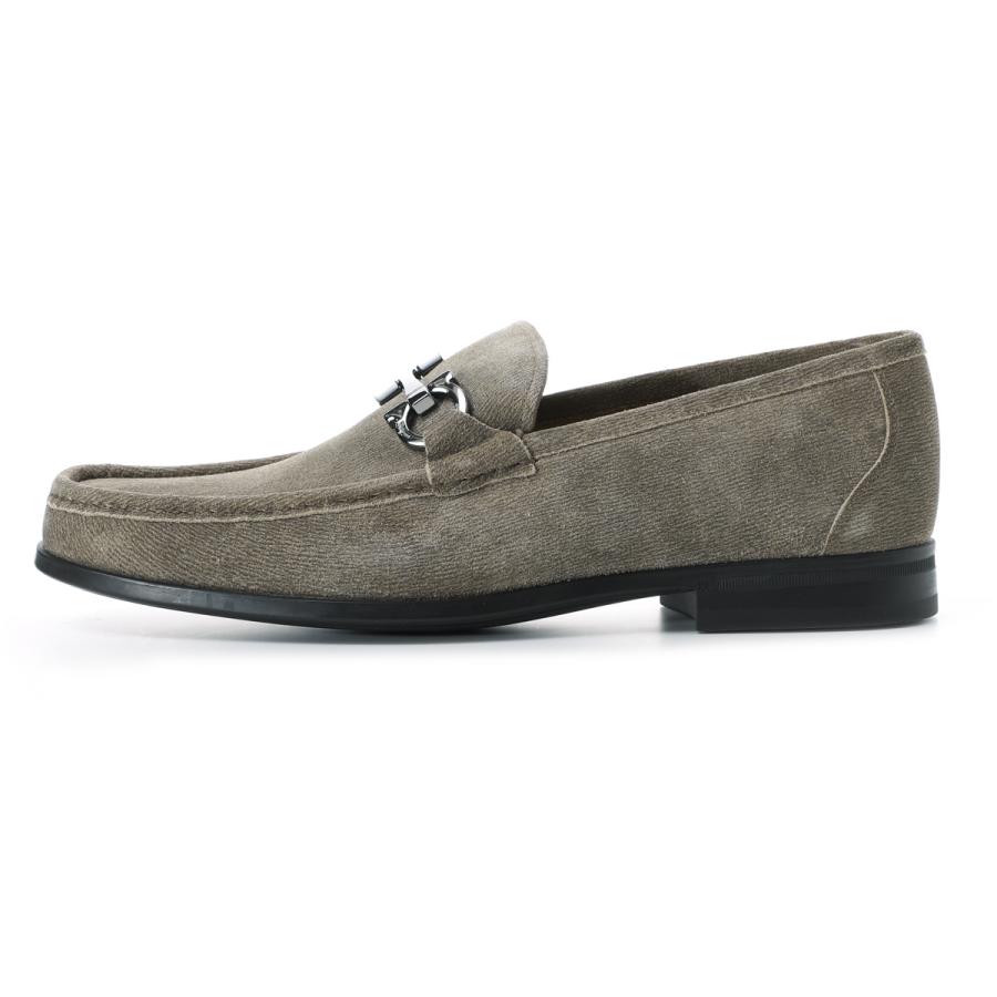 フェラガモ FERRAGAMO ローファー GRANDIOSO 2 大きいサイズあり グレー メンズ grandioso-029457-789601-safari-newbiscottoの画像