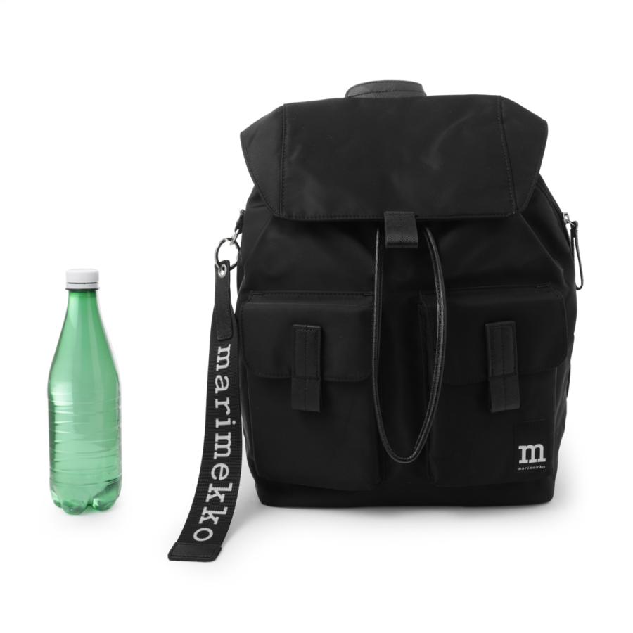マリメッコ marimekko バックパック Everything Backpack L Solid リュックサック ブラック レディース 091198-009の画像