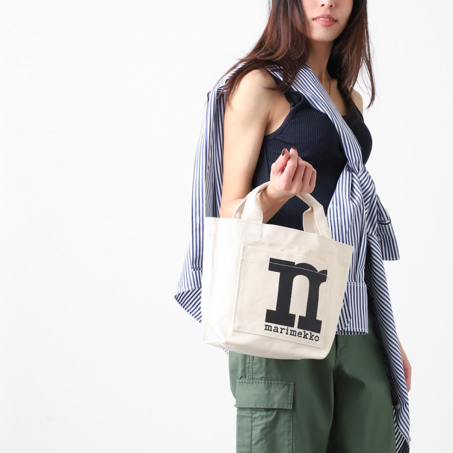 marimekko マリメッコ トートバッグ MONO MINI TOTE ホワイト