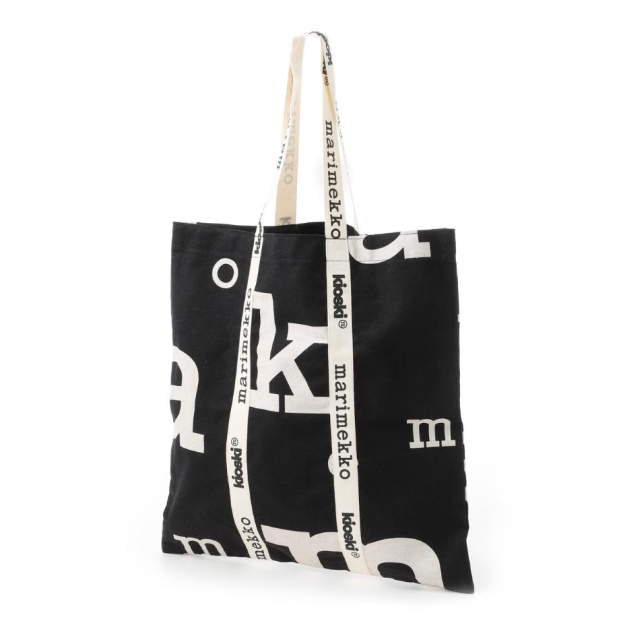 マリメッコ marimekko トートバッグ CARRIER MIDI MARIMERKKI ブラック  
