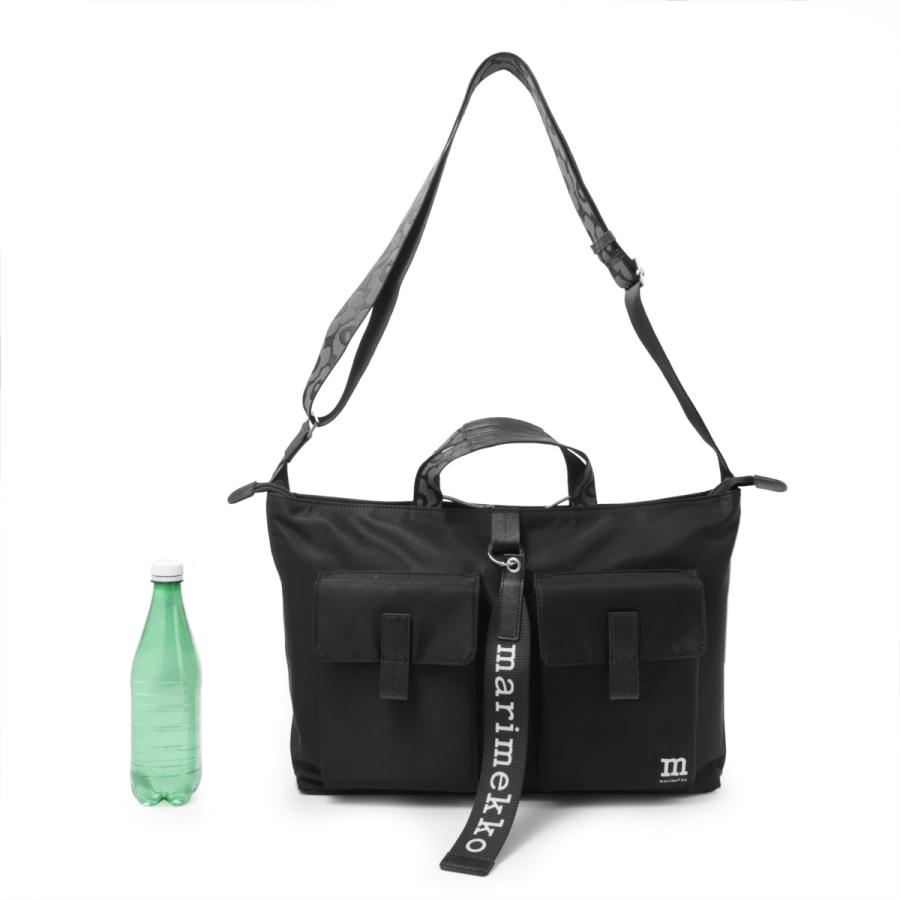 マリメッコ marimekko ショルダーバッグ 3WAY EVERYTHING MESSENGER SOLID ブラック レディース 092327-009の画像