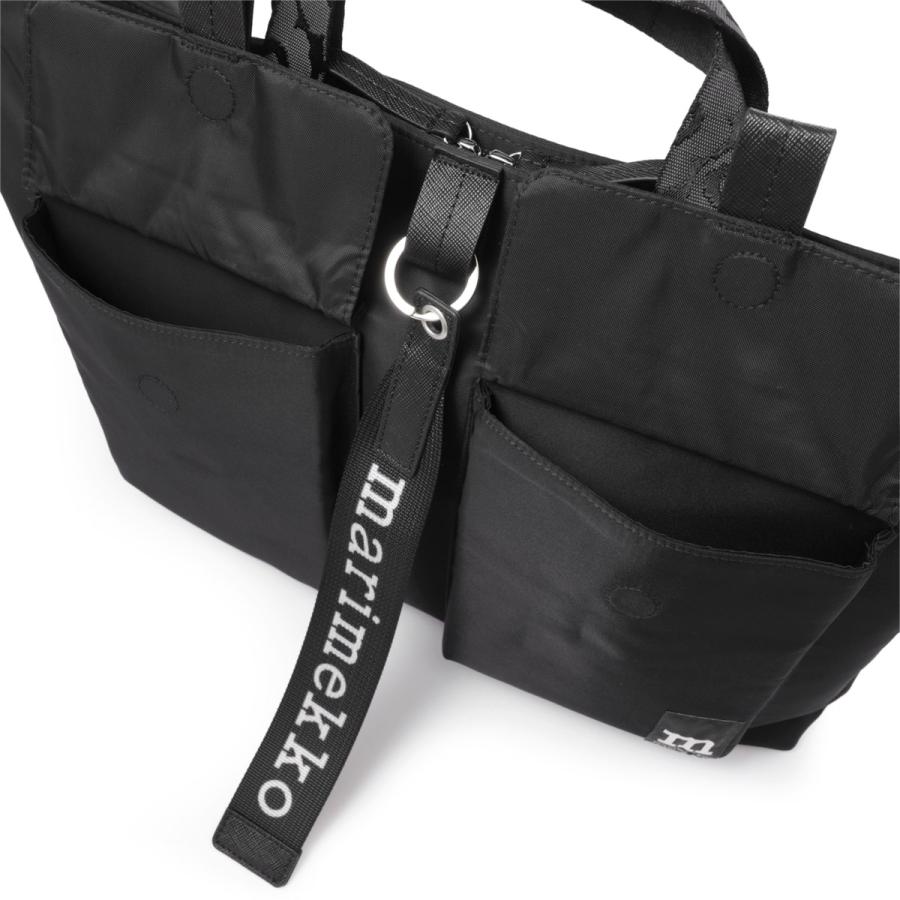マリメッコ marimekko ショルダーバッグ 3WAY EVERYTHING MESSENGER SOLID ブラック レディース 092327-009の画像