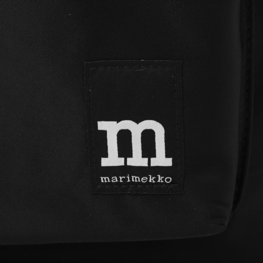 マリメッコ marimekko バックパック ZIP TOP BACKPACK SOLID リュックサック ブラック レディース 093325-009