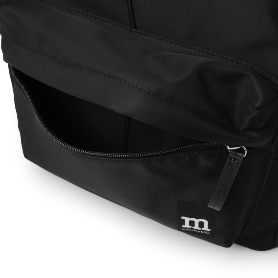 マリメッコ marimekko バックパック ZIP TOP BACKPACK SOLID リュックサック ブラック レディース 093325-009