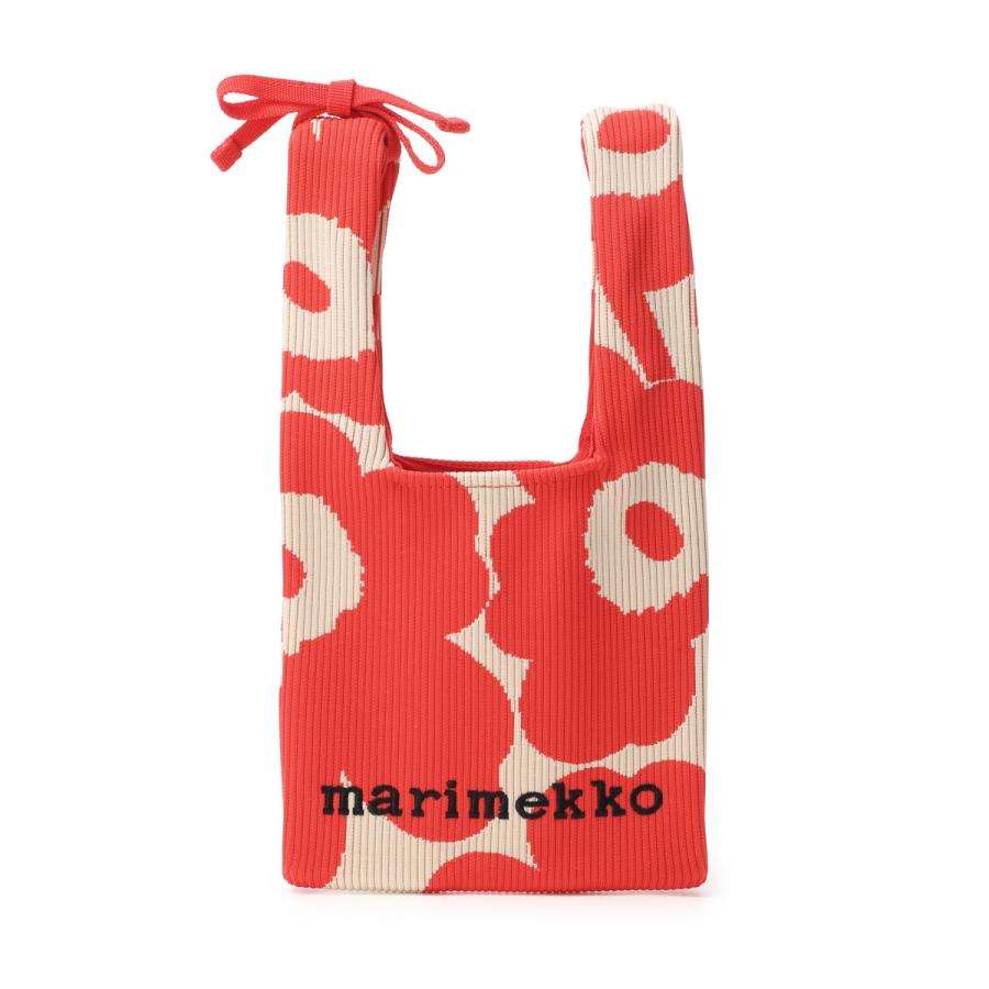 バッグ marimekko Unikko / Knitted Mini Tote marimekko（マリメッコ） トートバッグ KNITTED MINI TOTE UNIKKO