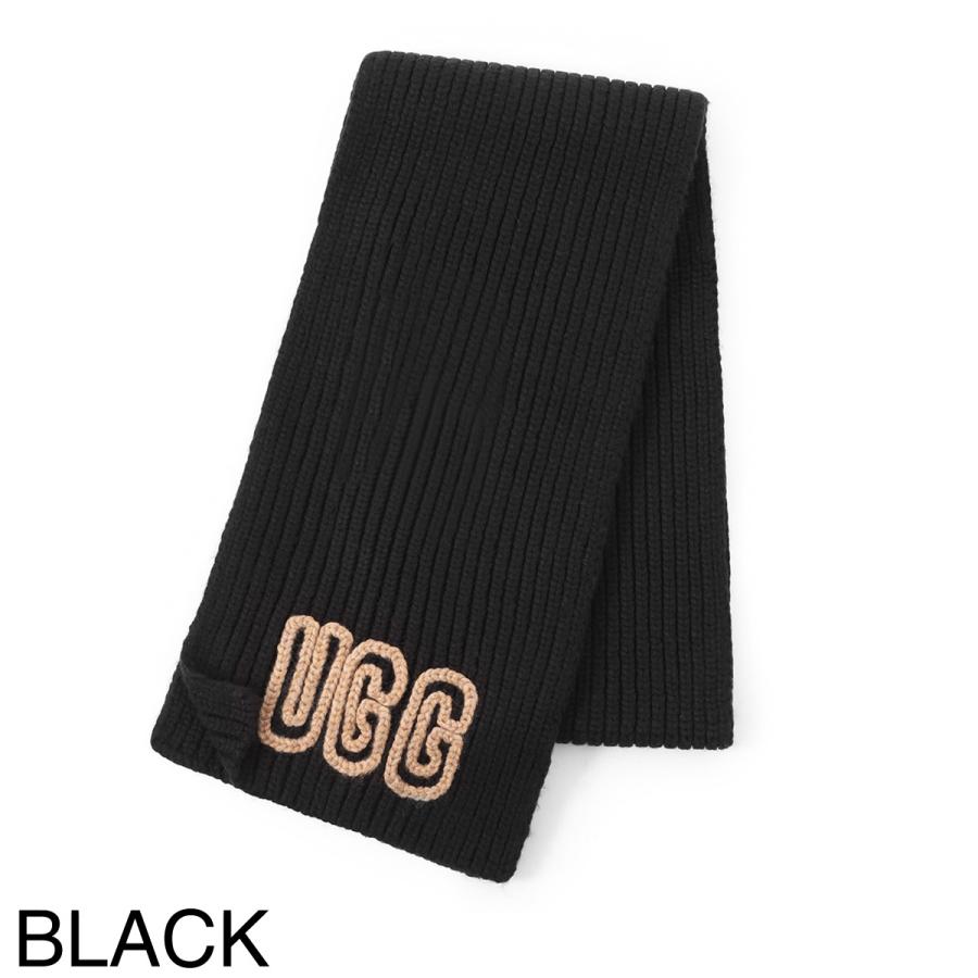 UGG Australia（アグオーストラリア） マフラー W CHUNKY CRAFTED RIB SCARF ロゴ リブニット レディース ...