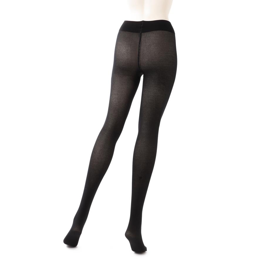 【ネコポス対応(1点まで)】ウォルフォード Wolford タイツ MARY COTTON RIB TIGHTS 70デニール ブラック レディース 15034-7005｜mb-y｜04