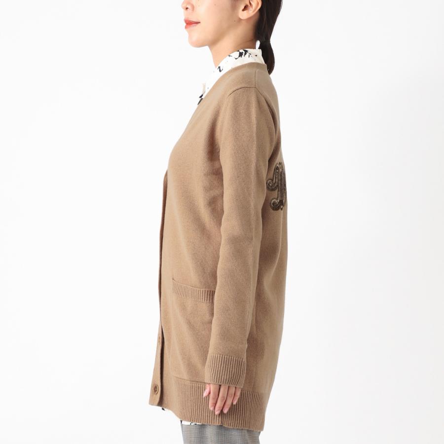 マックスマーラ Max Mara Vネック カーディガン VILLAR ブラウン レディース 2421346052600-025の画像