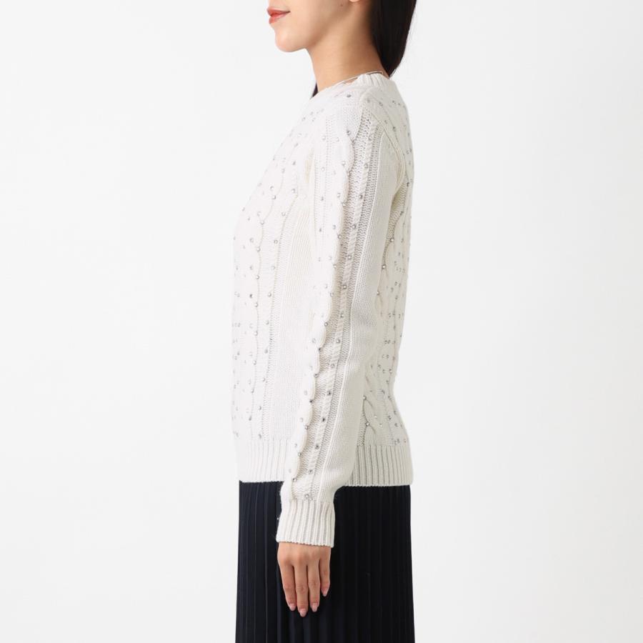 Max Mara マックスマーラ クルーネックニット ONDE ホワイト 