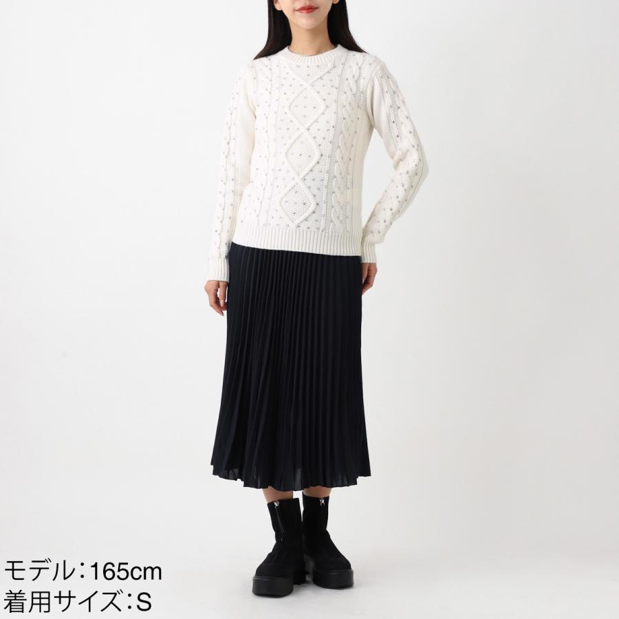 2024秋冬MOU プルオーバースカートL ブルー/navy イタリア製set 