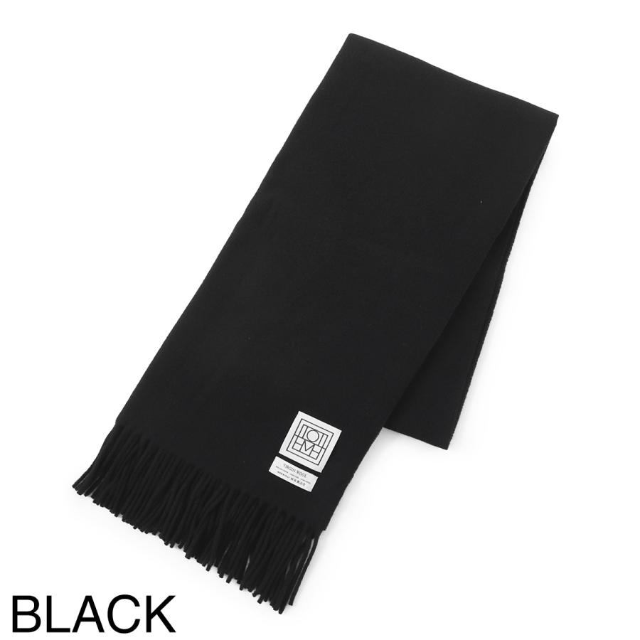 TOTEME マフラー トーテム TOTEME マフラー レディース 214881807-200-black : モダン