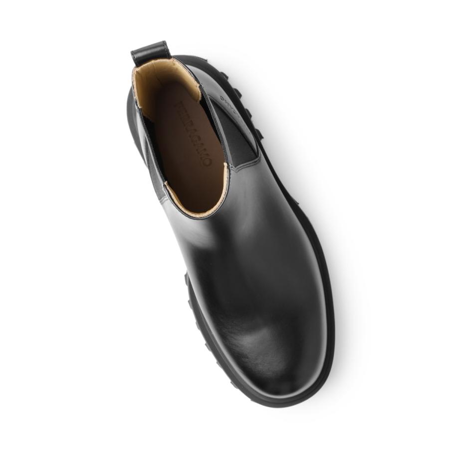 フェラガモ FERRAGAMO チェルシーブーツ FLASH 大きいサイズあり ブラック メンズ flash-21740-0763208-nero-newbiscottoの画像