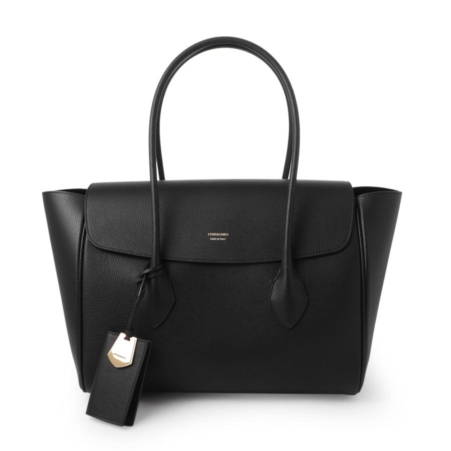 FERRAGAMO フェラガモ トートバッグ ブラック レディース tte-shopping 