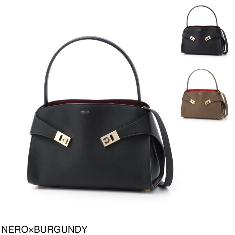 【週末限定価格】フェラガモ　2wayショルダーバッグ FERRAGAMO（フェラガモ） ハンドバッグ 2WAY HUG SOFT BICOLOR