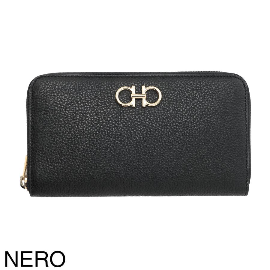 新品 フェラガモ FERRAGAMO 長財布 ジップアラウンドウォレット ネロ FERRAGAMO（フェラガモ） ラウンドファスナー長財布 ロングウォレット