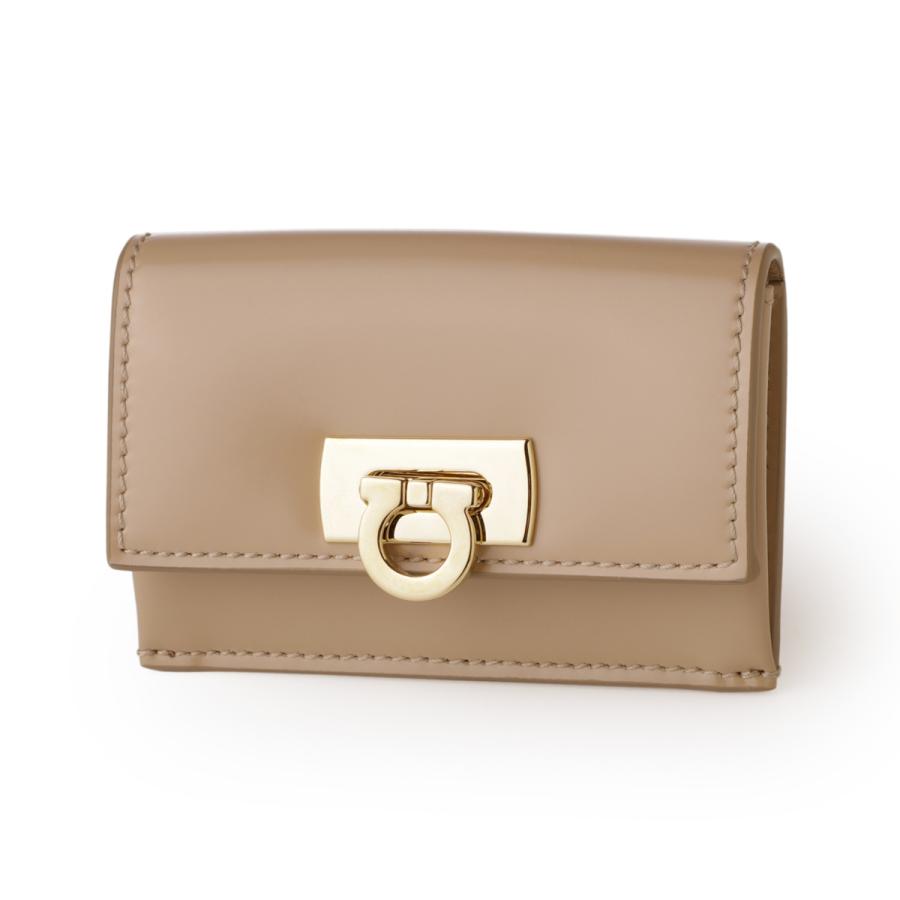 フェラガモ FERRAGAMO (Salvatore Ferragamo) カードケース WANDA レディース 220435-0763024-beige｜mb-y｜02