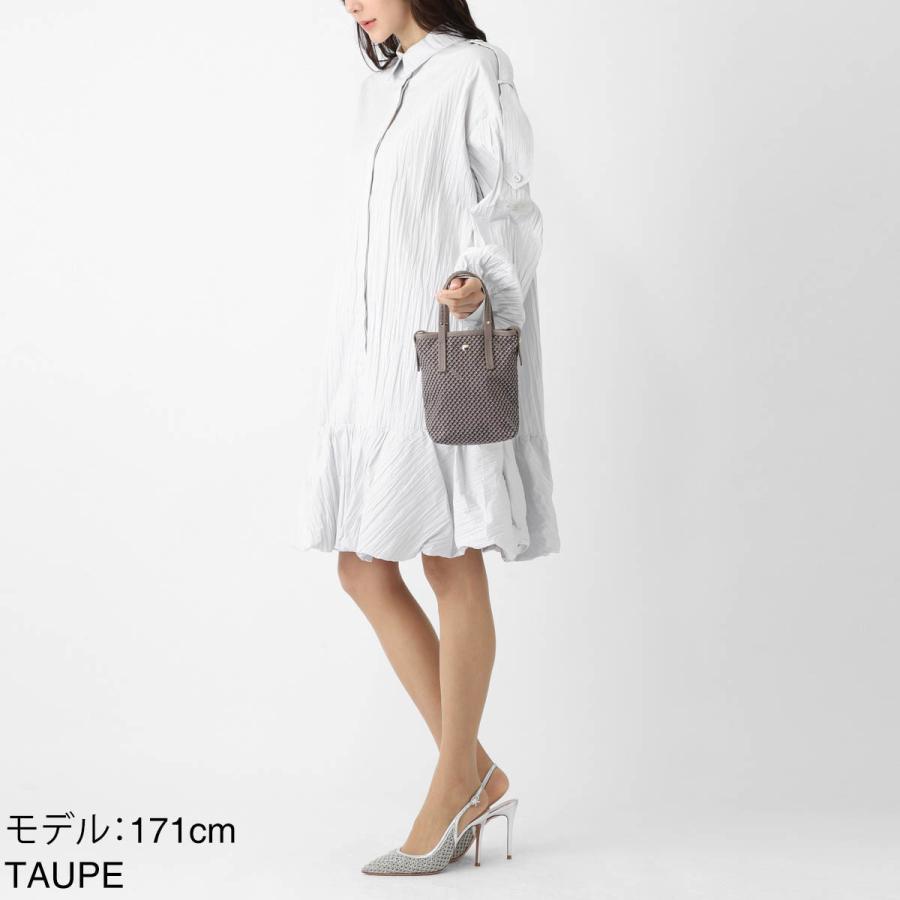 ヴィソナ VISONA ショルダーバッグ 3WAY ポシェット クロスボディ ハンドバッグ モノグラム クロスボディバッグ レディース 22260-taupeの画像