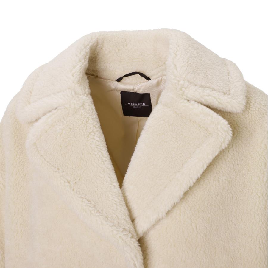 マックスマーラ ウィークエンド スタンドカラー ウール コート アイボリー 40 ウィークエンドマックスマーラ 54610177 コート 44 アイボリー