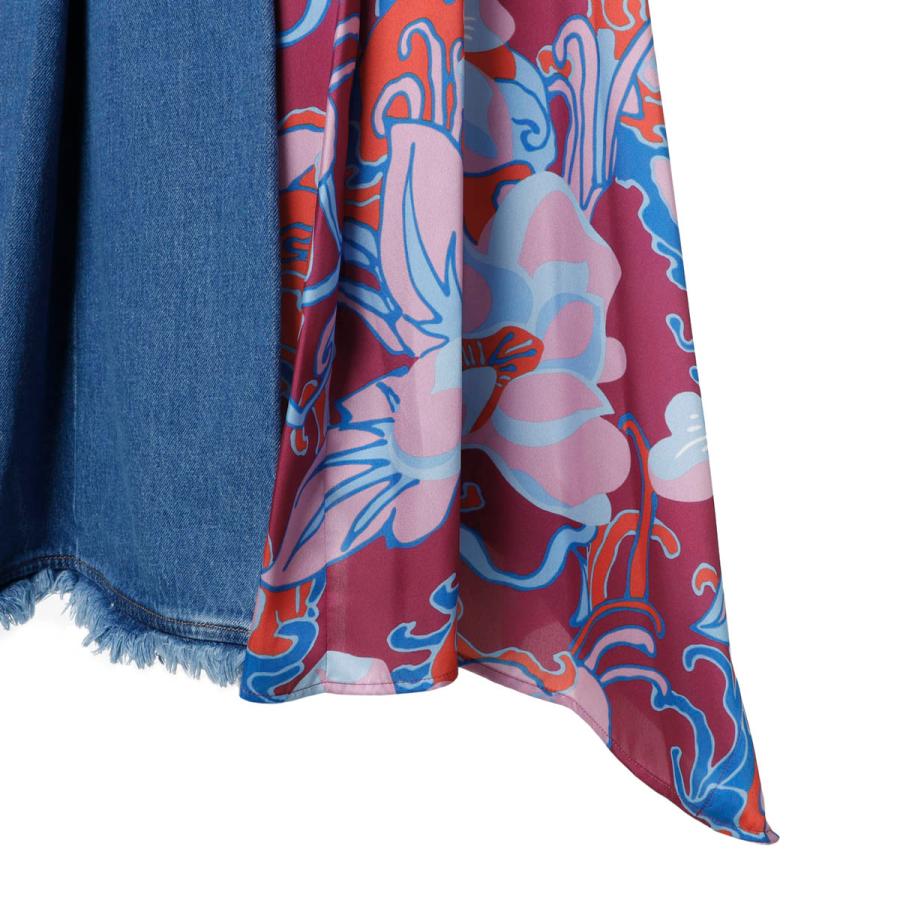 極美品☆マックスマーラ　デニムスカート　22年モデル　サイズ42　レザーラベル Max Mara MAX MARA LEISURE マックスマーラ レジャー スカート