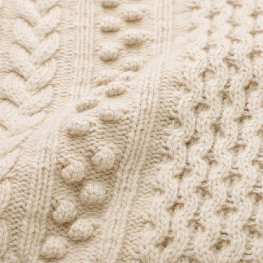 美品 マックスマーラウィークエンド コットン素材ケーブルニット オフホワイト S 美品 マックスマーラウィークエンド コットン素材ケーブルニット