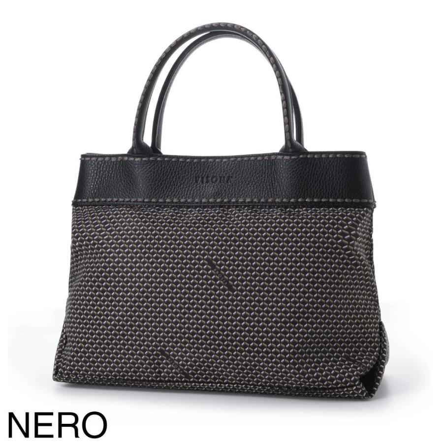 ヴィソナ VISONA トートバッグ トートバッグ ハンドバッグ モノグラム ハンドバッグ レディース 23717-neroの画像