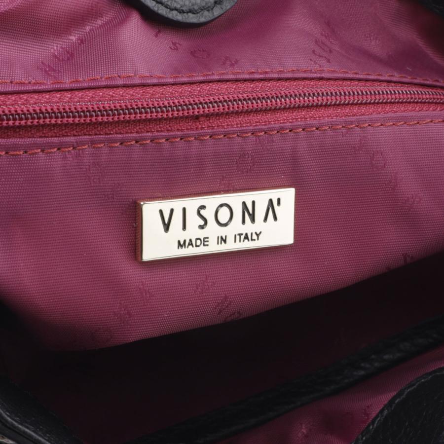 ヴィソナ VISONA トートバッグ トートバッグ ハンドバッグ モノグラム ハンドバッグ レディース 23717-neroの画像