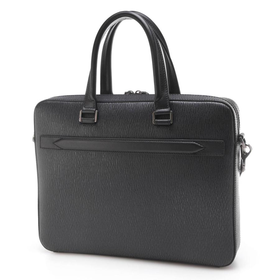【美品】フェラガモ ビジネスバッグ　2way リバイバル　レザー　グレー FERRAGAMO（フェラガモ） (Salvatore Ferragamo) ブリーフケース 2WAY