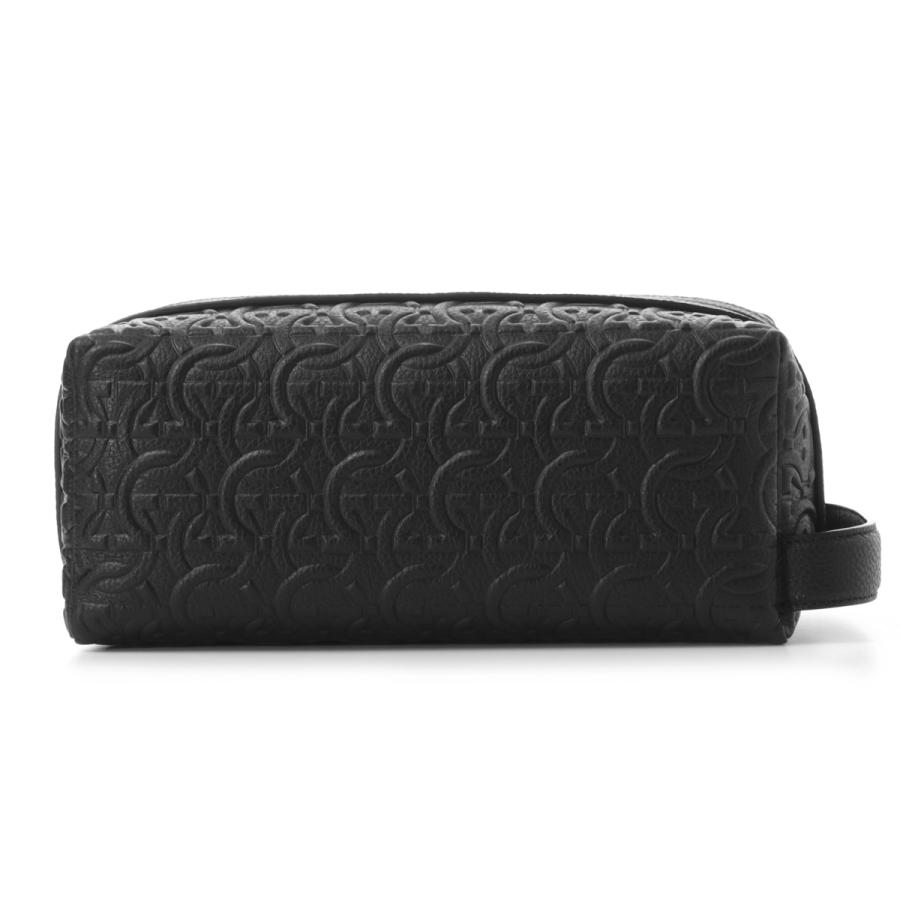 フェラガモ FERRAGAMO セカンドバッグ GANCINI ガンチーニ クラッチバッグ ブラック メンズ trav-emb-blo-241479-769475-neroの画像