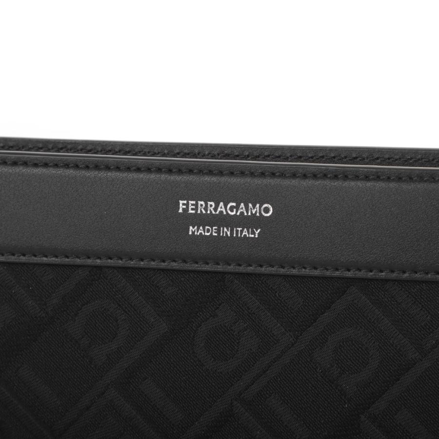 FERRAGAMO（フェラガモ） クラッチバッグ ブラック メンズ all-over