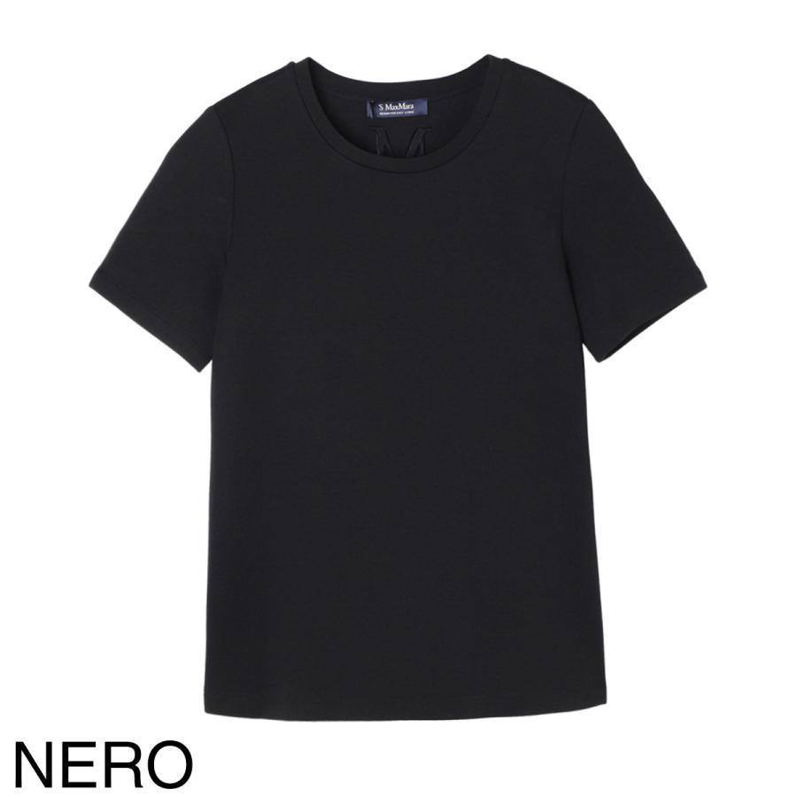 エスマックスマーラ S Max Mara クルーネックTシャツ TUBO レディース 2429976021650-010の画像